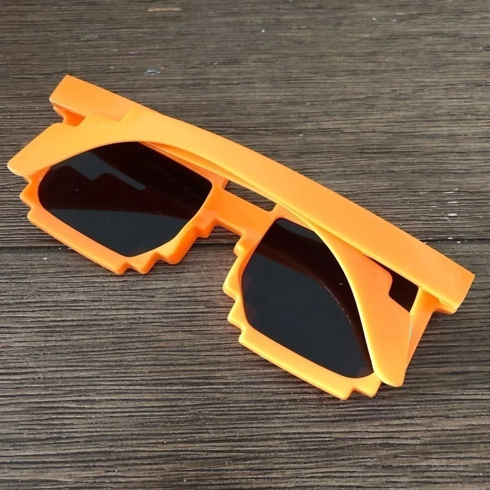 Minecraft kids orange pixel sunglasses